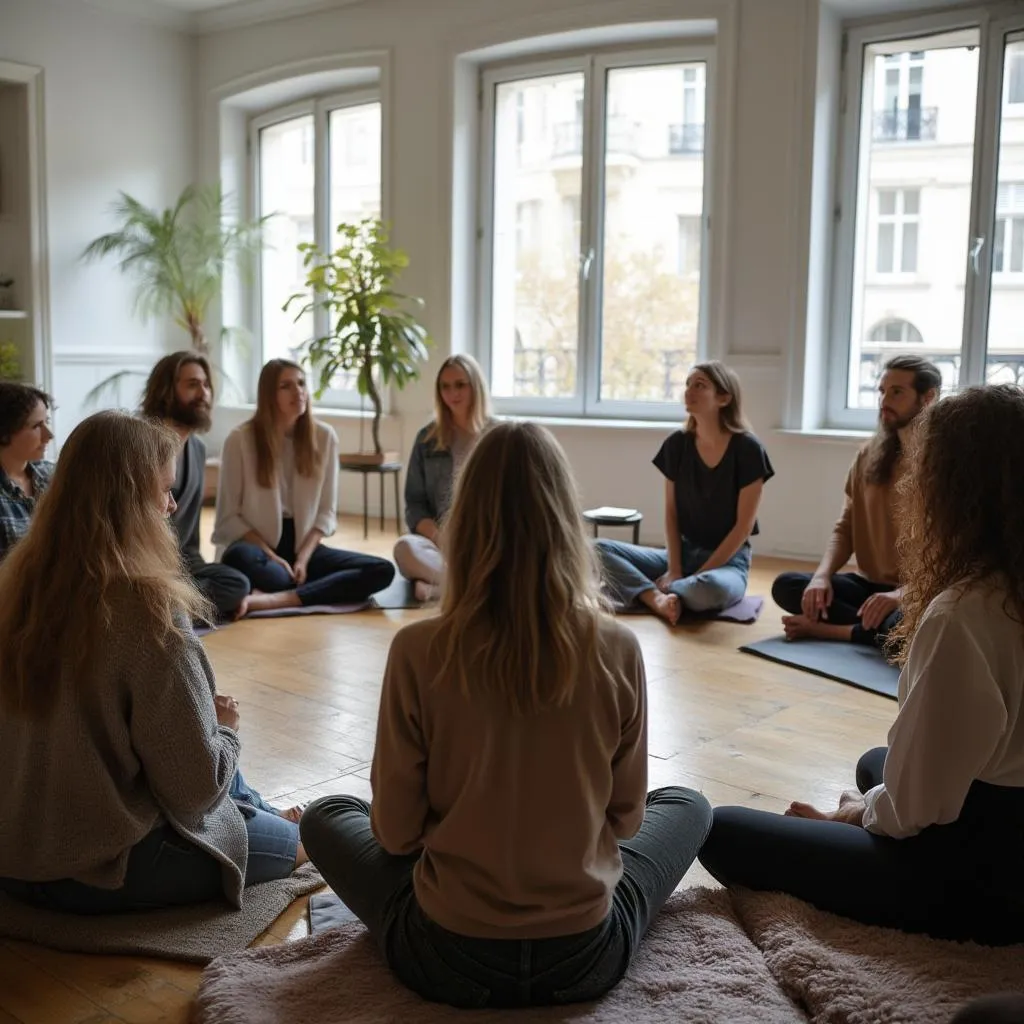 Séance de coaching en petit groupe